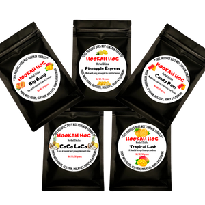 ALL FRUITY Hookah Hog 5 Flavor Herbal Shisha Variety Pack