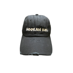 Distressed Hookah Hog Logo PONYTAIL BASEBALL HAT