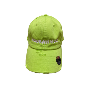 Distressed Hookah Hog Logo Baseball Hat